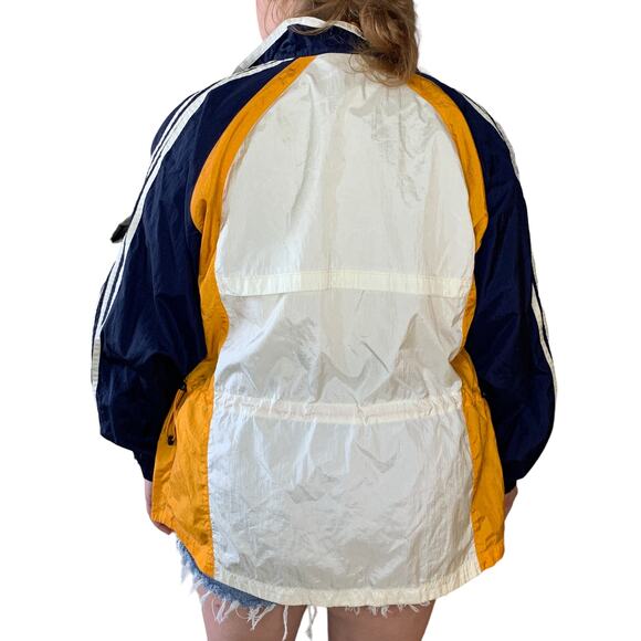 Vintage Adidas Sportswear Streetwear Windbreaker Active Retro Jacket Large - Picture 3 of 6